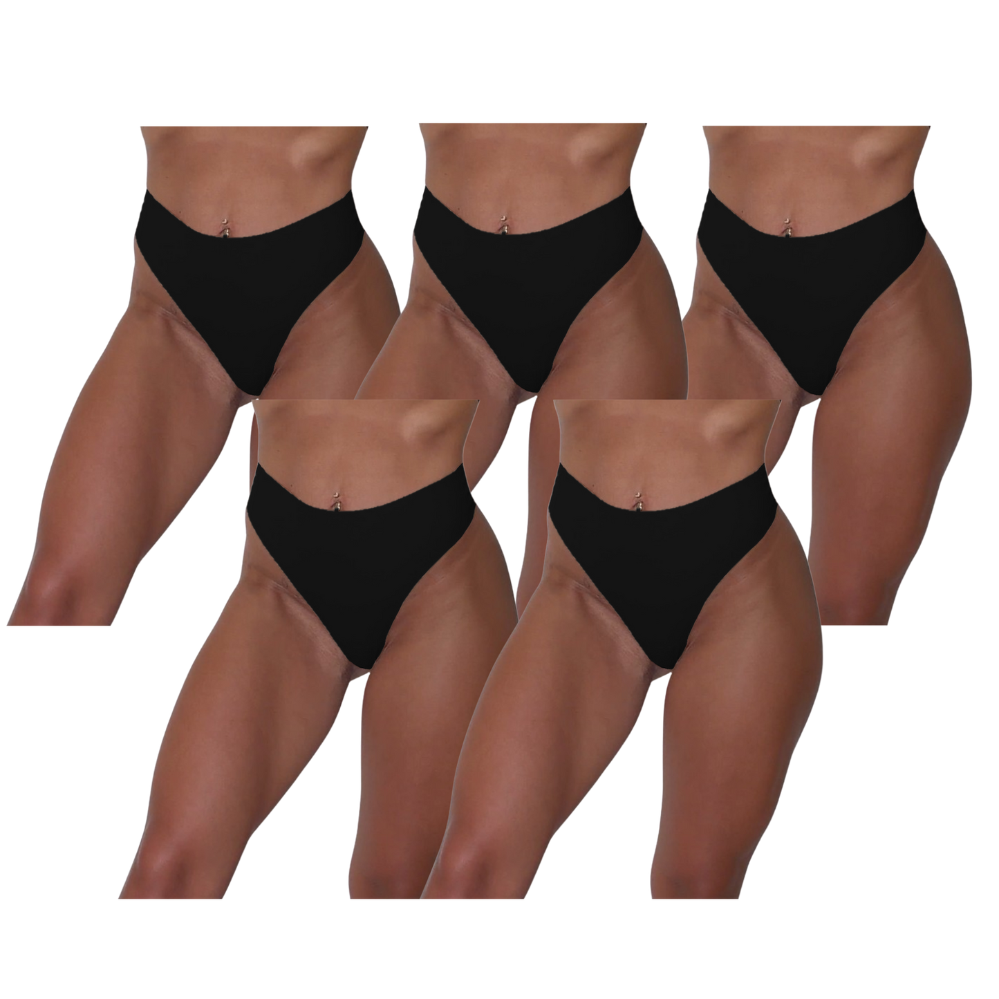 SheBare V-back Seamless underwear (5 Pack)