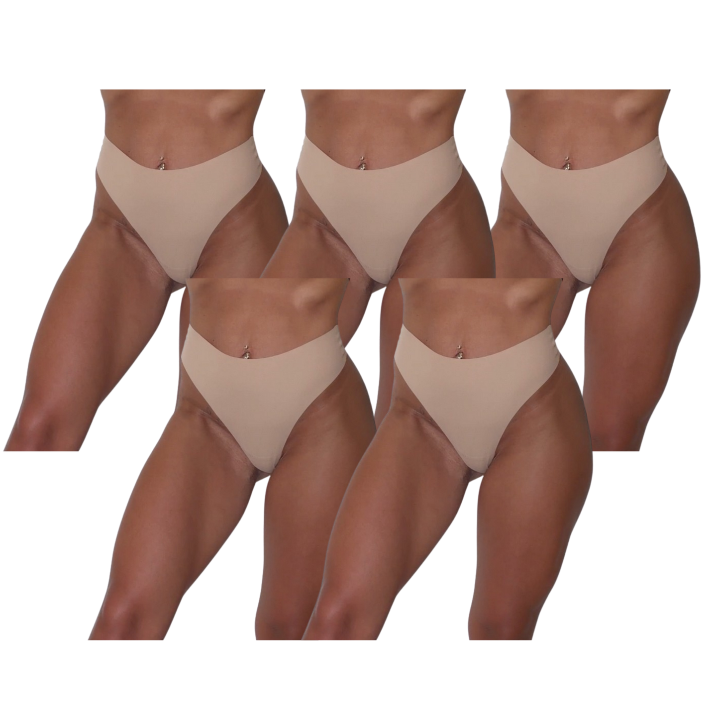 SheBare V-back Seamless underwear (5 Pack)