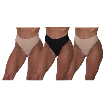 SheBare V-Back Seamless Underwear (3 Pack)
