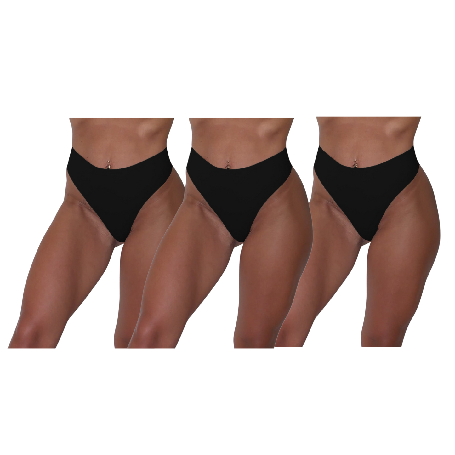 SheBare V-Back Seamless Underwear (3 Pack)